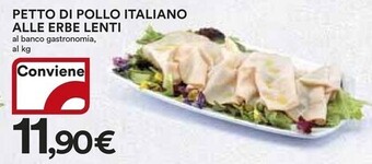 Ipercoop Lenti petto di pollo italiano alle erbe offerta