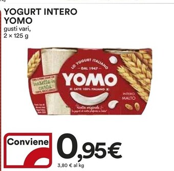 Ipercoop Yomo yogurt intero offerta