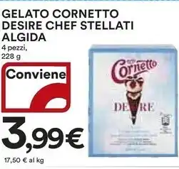 Ipercoop Algida gelato cornetto desire chef stellati offerta