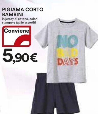 Ipercoop Pigiama corto bambini offerta