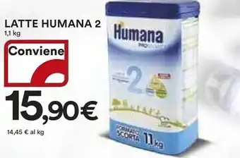 Ipercoop Humana latte 2 offerta
