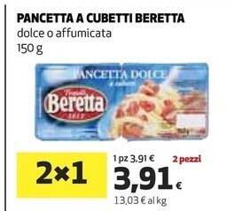 Coop Beretta pancetta offerta