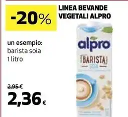 Coop Alpro linea bevande vegetali offerta