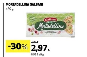 Coop Galbani mortadella offerta