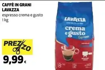 Coop Lavazza caffe in grani offerta
