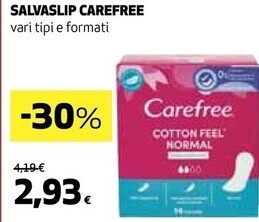 Coop Carefree salvaslip offerta