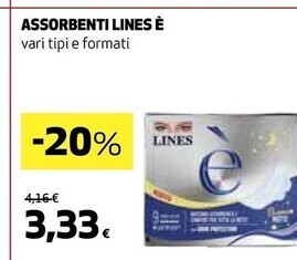Coop Lines assorbenti è offerta