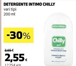 Coop Chilly detergente intimo offerta