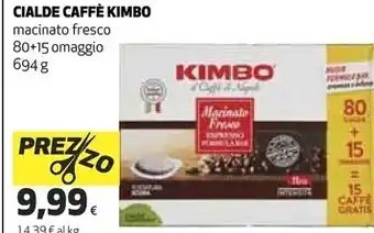 Ipercoop Kimbo cialde caffè offerta
