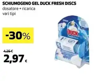 Ipercoop Duck schiumogeno gel fresh discs offerta