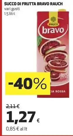 Ipercoop Rauch succhi di frutta offerta