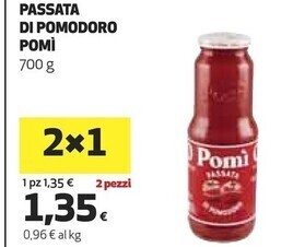 Ipercoop Pomì passata di pomodoro offerta