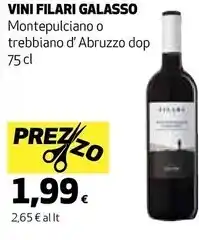 Ipercoop Filari - vini galasso offerta