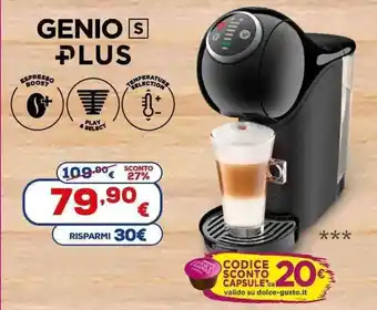 Euronics Nescafé Dolce Gusto Genio S Plus offerta