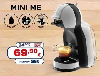 Euronics Nescafé Dolce Gusto Mini Me offerta