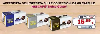 Euronics Nescafé Dolce Gusto 60 Capsule offerta
