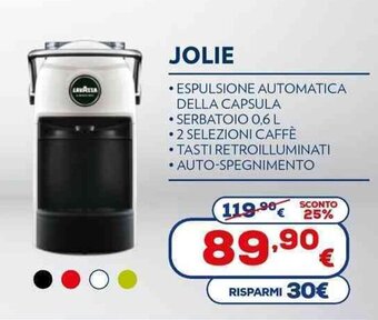 Euronics Lavazza Jolie offerta