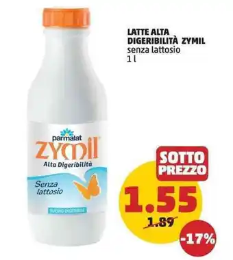 PENNY Zymil Latte Alta Digeribilità senza lattosio 1 L offerta