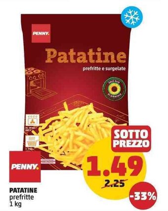 PENNY Penny Patatine prefritte 1 kg offerta