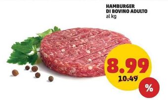 PENNY Hamburger di Bovino Adulto offerta