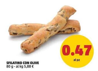 PENNY Sfilatino con Olive 80 g offerta