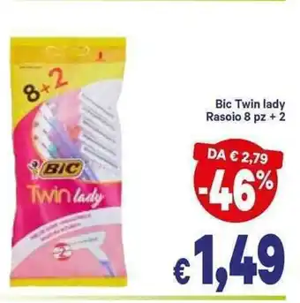 A&O Bic Twin Lady Rasoio 8pz. + 2 offerta