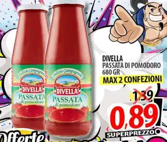 Il Genio Supermercato Divella Passata di Pomodoro 680 gr offerta