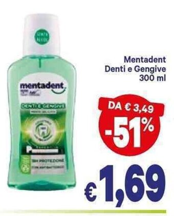 A&O Mentadent Denti e Gengive 300ml offerta