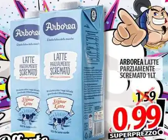 Il Genio Supermercato Arborea Latte Parzialmente Scremato 1lt offerta
