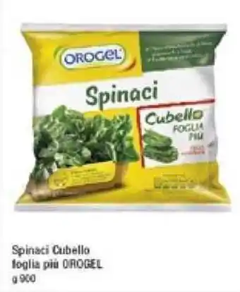A&O Orogel Spinaci Cubello Foglia Piu' 900g offerta