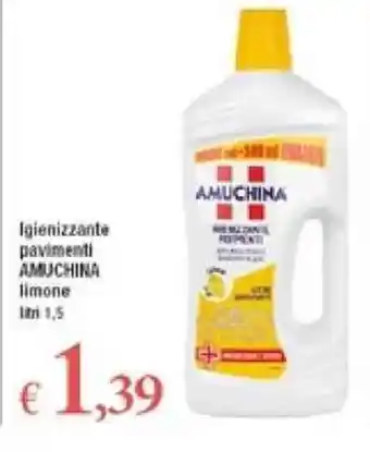A&O Amuchina Igienizzante pavimenti limone 1,5lt offerta