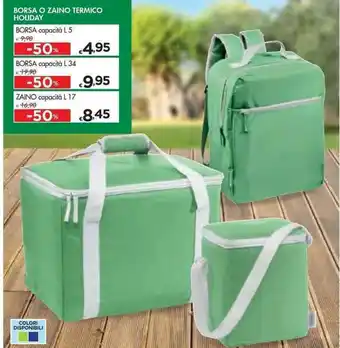 Bennet Borsa O Zaino Termico Holiday capacità L 5 offerta