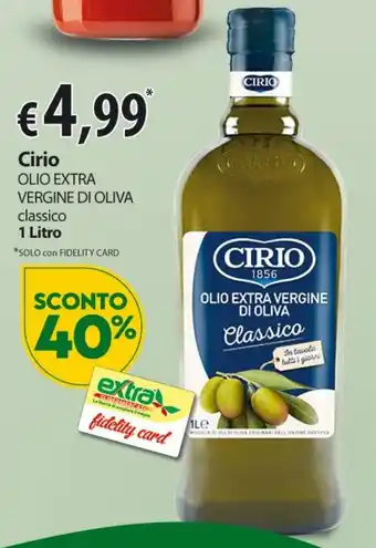 Extra Supermercati Cirio Olio Extra Vergine Di Oliva 1 Litro offerta