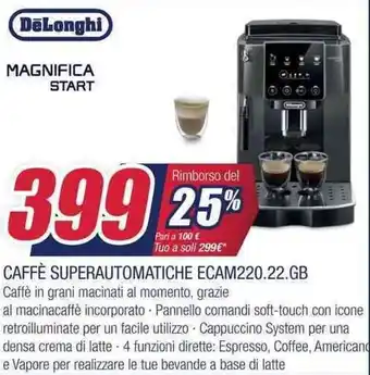 DeLonghi Caffè Superautomatiche ECAM220.22.GB