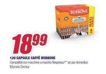 Trony Caffè Borbone 120 Capsule offerta