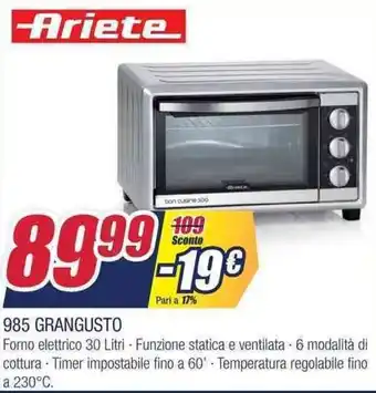 Trony Ariete 985 Grangusto offerta