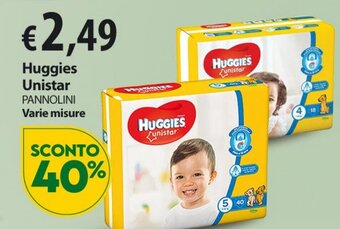 Extra Supermercati Huggies Unistar Pannolini Varie misure offerta