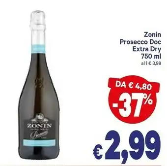 Zonin Prosecco DOC Extra Dry 750 Ml