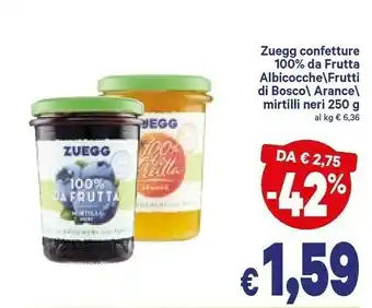 A&O Zuegg Zuegg - Frutti di Bosco 100% da Frutta 250 g(ml) offerta
