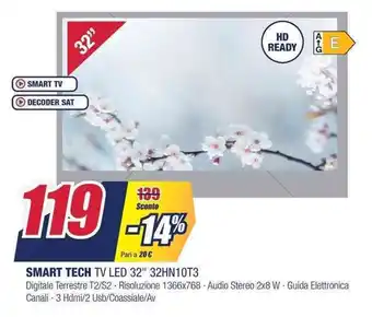 Trony Smart Tech TV LED 32" 32HN10T3 offerta