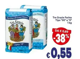 A&O Tre grazie Farina Tipo 00 offerta