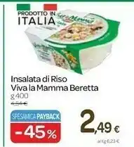 Carrefour Beretta Beretta - Insalata di Quinoa con Verdure Viva la Mamma 400 g(ml) offerta