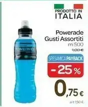 Carrefour Express Powerade Powerade - Powerade Active Gusto Limone 500 g(ml) offerta