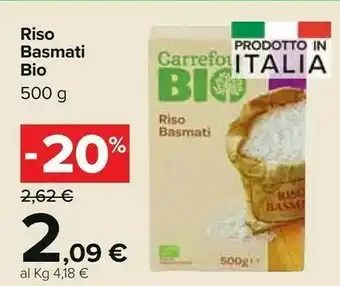 Carrefour Carrefour Bio Riso Basmati Bio offerta
