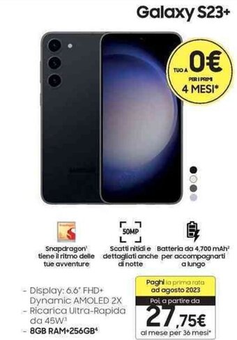 Trony Samsung Galaxy S23+ offerta