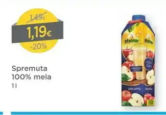 DPiù Pfanner Spremuta 100% Mela offerta
