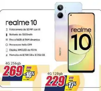 Trony Realme 10 4G 256gb offerta