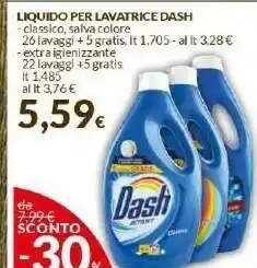 Dash Liquido Per Lavatrice 26 Lavaggi 1705 Ml