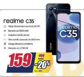 Trony Realme C35 offerta