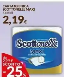 Doro Supermercati Scottonelle Carta Igienica 4 Rotoli offerta